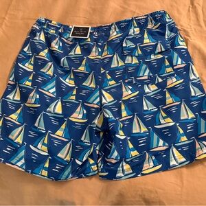 Club Room Multicolor Sailboat Print Shorts